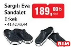 ERKEK SARGILI EVA SANDALET